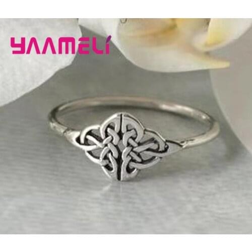 Vintage Creative Hollowed Flower Shaped Anillos Ring for Women Men Pure 925 Sterling Silver Jewelry Birthday Anniversary Gift