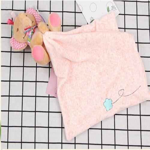 Baby Wipe Hanging Bathing Appease Towel Cartoon Animal Soft Plush Bath Towel Baby Nursery Hand Towel Baby Supplies
