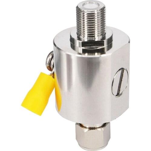 Coaxial Lightning Arrestor Surge Protector F-Type Female to F-male 75 Ohm for Satellite Cable TV Antenna 2G 3G 4G LTE