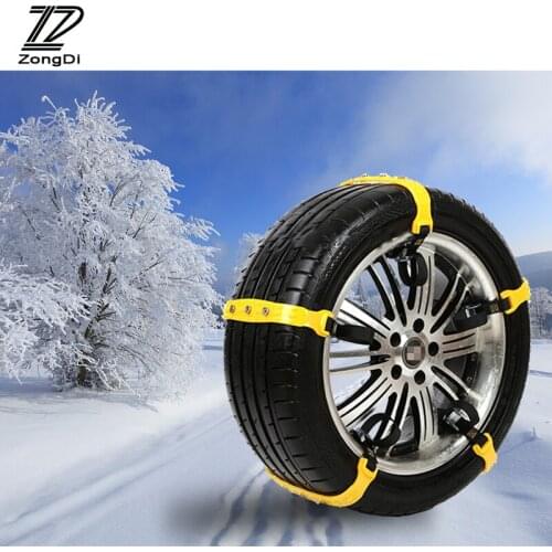 ZD 10X Car Wheel Tyre Anti-skid TPU Chains 37 x 4.7cm For Audi a4 b6 a6 c5 a3 Toyota corolla avensis Citroen c4 c5 accessories