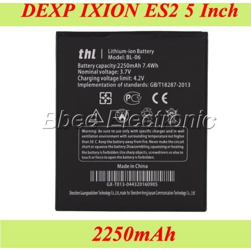 10PCS/LOT DEXP IXION ES2 5 Inch Battery 2250mAh For THL T6S T6 Pro T6 Battery Batterie Bateria AKKU Accumulator PIL