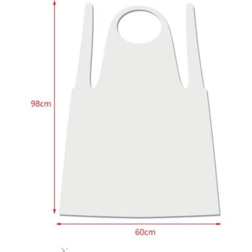 10Pcs Disposable Plastic Apron Waterproof Anti-Smudge Painting Apron Painting Pottery Anti-Dirty Articles