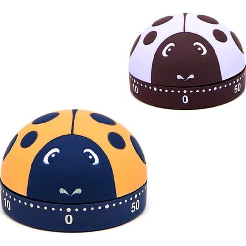 2 Pack Cute Kitchen Timer,Mechanical Timer for Kids,60 Minute Animal Timer for Cooking