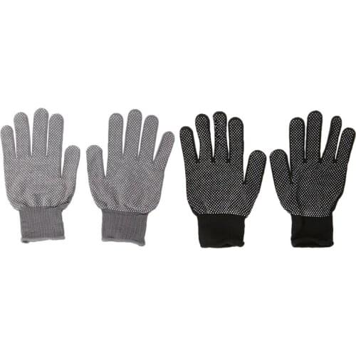 2pcs Heat Resistant Protective Glove Hair Styling For Curling Straight Flat Iron 95AC