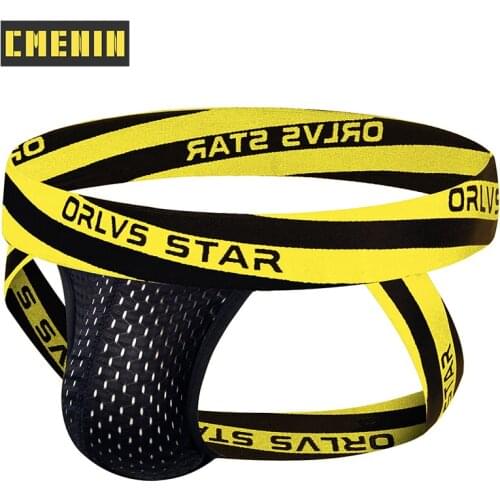 2020 Hot Sexy Men Underwear Briefs jockstrap Mesh Gay Penis Pouch Wonderjock Mens Bikini Underwear cotton blue OR206