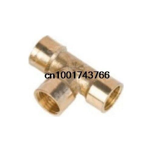 5pcs 3 ways 1/2" BSP Tee Female Connection Pipe Brass Coupler Adapter