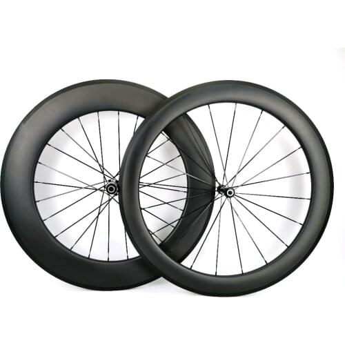 700C Front 60mm Rear 88mm depth Road carbon wheels 25mm width Road bike clincher/ tubular carbon wheelset with novate 61/62 hub