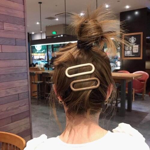 Acrylic System Gentle Moran Retro Oval Back Head Net Red Simple Clip Womens Fashion Hair Accessories Jewelry Accessories