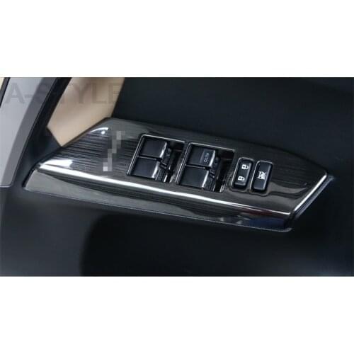 For Toyota RAV4 RAV 4 2016 2017 Car-Styling Door Window Lift Switch Button Panel Cover Armrest Trim Garnish Sticker accessories