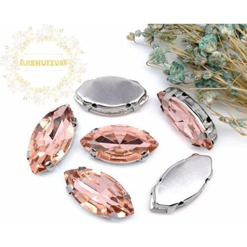 More Sizes ! Water Red Horse Eye Deep Purple Crystal Glass Sewing Rhinestones Whith Claw DIY Jeans Woman and Wedding Dresses