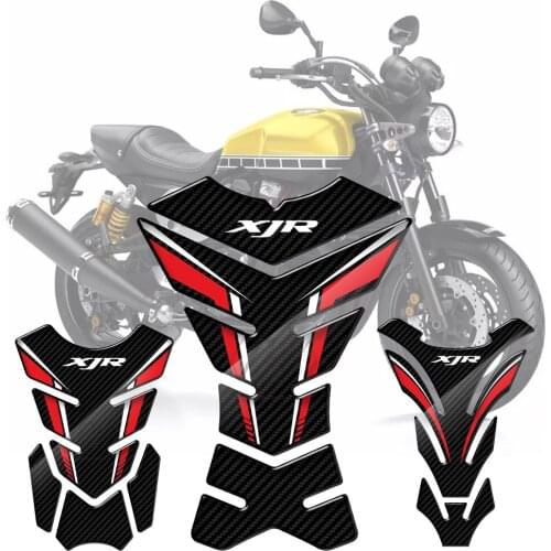 For Yamaha XJR400 XJR1300 XJR1200 XJR 400 1200 1300 3D Carbon-look Motorcycle Tank Pad Protector Sticker