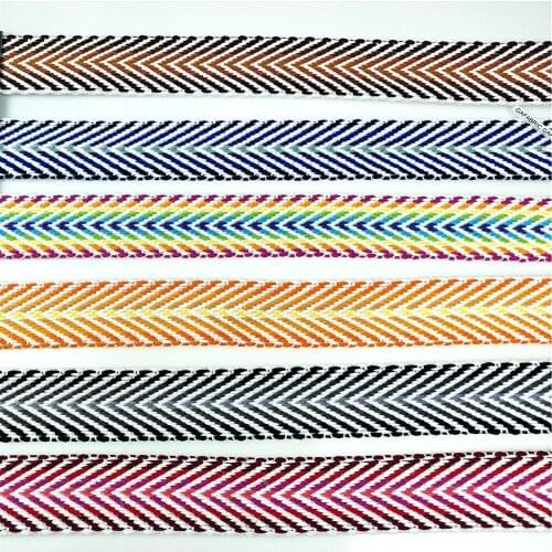 4cm Width Ethnic Double Side Cotton Webbing Thicker Tape Fabric DIY Craft Sewing Accessories For Gypsy Belt Bag Straps