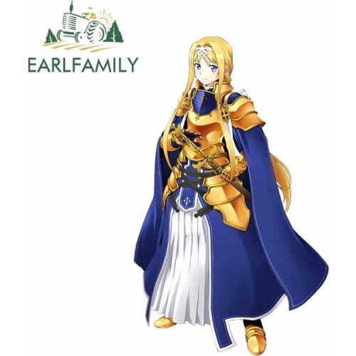 EARLFAMILY 13cm x 8cm for Sword Art Online Fine SUV Car Stickers DIY Occlusion Scratch Anime Decal Suitable for Fold GTR EVO SX