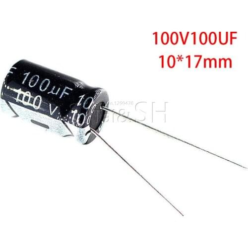 20PCS Electrolytic capacitor 100V100UF 10x17 100V47UF 10V2200UF 10x17 25V1000UF 10x17 25V470UF 8x12 400V10UF 10x17 400V3.3UF