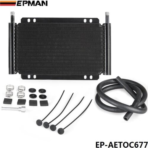 Racing Car Series 8000 Type 13 Row Aluminum Plate & Fin Transmission Oil Cooler EP-AETOC677