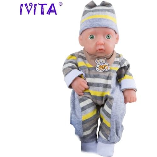 IVITA WB1504 0.85kg High Quality Silicone Alive Dolls Reborn Baby Born Full Munecas Bath Lifelike Boy for Dink Family Toys