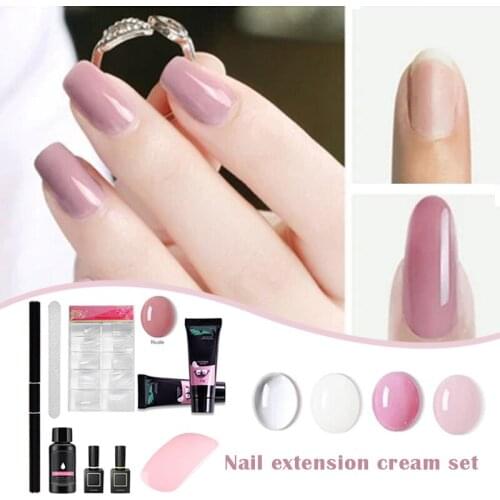 Private Salon Extension Nail Kit Fast Crystal Nail Extension Gel Kit Beginner Set Nail Art Nails Accesorios