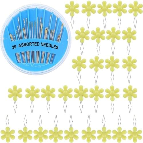 MIUSIE 30 Pcs Needle Threader Sewing Set Plastic Needle Threader Threaders Durable Household Sewing Tools For Sewing Crafting