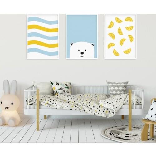 Posters and Prints Kids Room Pictures Nordic Style Kids Decoration Poster Wall Picture for Living Room Wall Art Canvas Prints