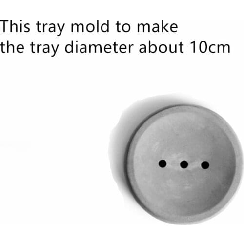 Simple Round Soap Dish Mold Handmade Concrete Small Flower Pot Soap Tray Silicone Molds