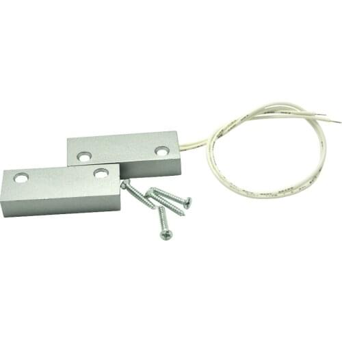 1 pair) Free shipping Wired Magnetic Door sensor Window alarm NC Relay Output Signal Steel Door Fire control Door Inspection