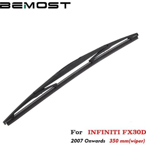 BEMOST Auto Car Rear Windscreen Windshiled Wiper Arm Blade Soft Natural Rubber For Infiniti FX30D 350MM Hatchback 2007 To 2018
