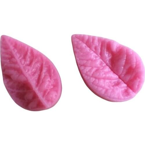 Leaf Shaped Silicone Press Mold Cake Decoration Fondant Cake 3D Food Grade Silicone Mould