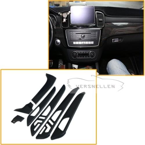 7pcs Carbon fiber Interior Part For Mercedes Benz G Class W463 GL X166 GLE M Class Dry Carbon Fiber Interior Trim Cover