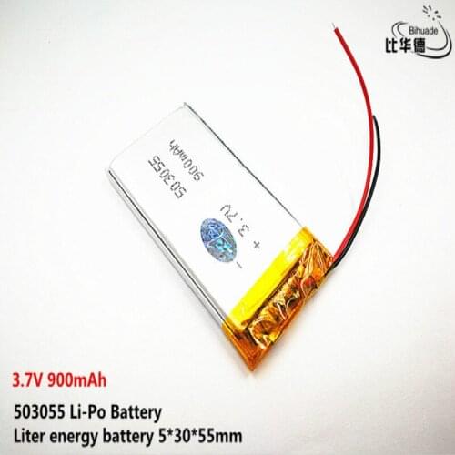 10pcs Liter energy battery Good Qulity 3.7V,900mAH,503055 Polymer lithium ion / Li-ion battery for TOY,POWER BANK,GPS,mp3,mp4