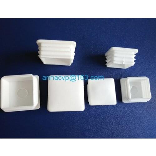 10PCS trailer plastic end square cap,plastic end square cap, square ribbed inserts-trailer-tubes , trailer parts 30mm x 30mm
