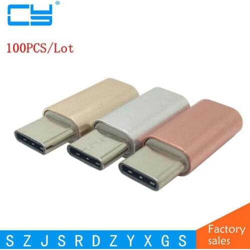 100PCS/Lot USB 3.1 Type-C Male Connector to Micro USB Female Converter USB-C Data Adapter Type C Device