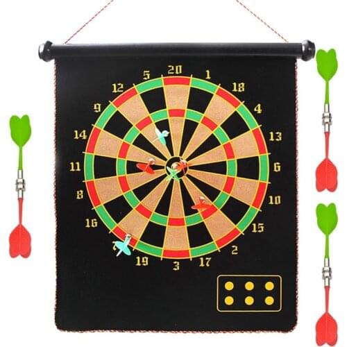 12 Inches Magnetic Dart Game Toys Set Household Wall Hanging Double Sided Indoor Outdoor Safety Dart Throwing Toy kids Gifts