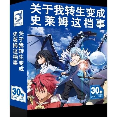 30 Sheets/Set Anime That Time I Got Reincarnated as a Slime Lomo Card Mini Postcard Greeting Card Fans Gifts