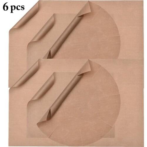 6PCS Reusable Non Stick Baking Paper High Temperature Resistant Sheet Pastry Baking Oilpaper Grill Baking Mat Baking Tools