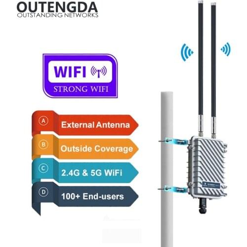 600Mbps 802.11AC 5G High Power Outdoor CPE AP Router WiFi Signal Hotspot Amplifier Repeater Long Range Wireless PoE Access Point