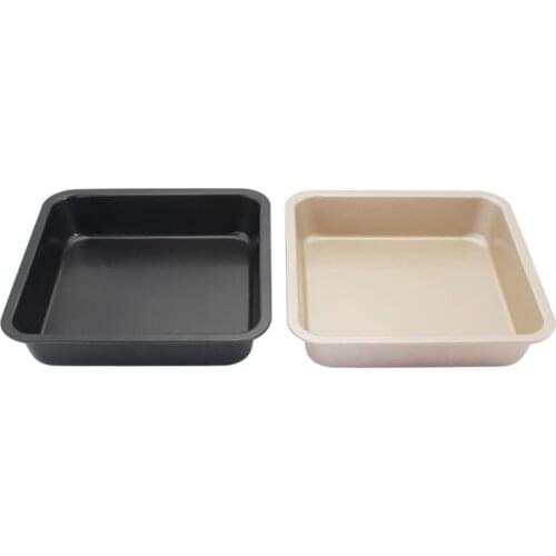 9" Non Stick Square Cake Pan Cheese Cookie Bread Pizza Baking Tray Kitchen Bakeware Tool