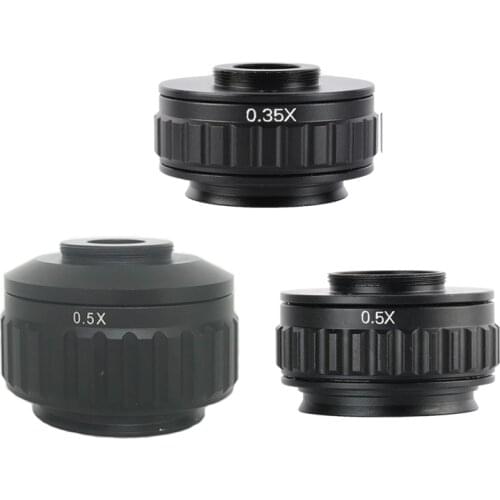 0.5X C-Mount Lens Adapter 35mm Diameter field For Simul Focal Trinocular Stereo Microscope Video Camera