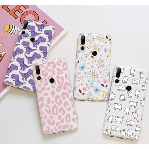 Case For Huawei Y9 Prime 2019 Cover silicone TPU Soft Clear Coque For Huawei Y9 Y 9 Prime Y9Prime 2019 6.59" Leopard Flower Case