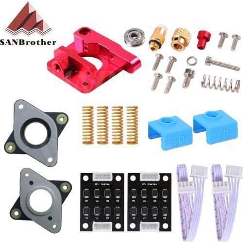 3D Printer Parts MK8 Extruder Upgrade Kit Spring Silicone Sock Stepper Dampers TL-Smoother for Ender 3 CR10 CR-10S Printer