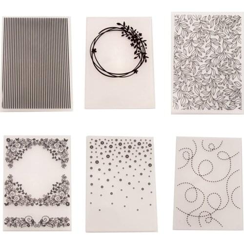 6 Designs Paper Embossing Template Paper Cards for Scrapbooking Craft Card Making DIY Photo Album Ornament Wedding Decor 1PC