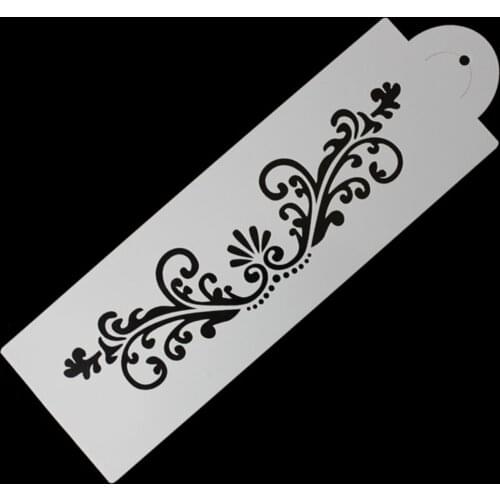 Kitchen Cupcake Decoration Template Flower Plantilla Stencil Bakeware Flowers Fondant Decorating Cake Stencil Mold bake Tools