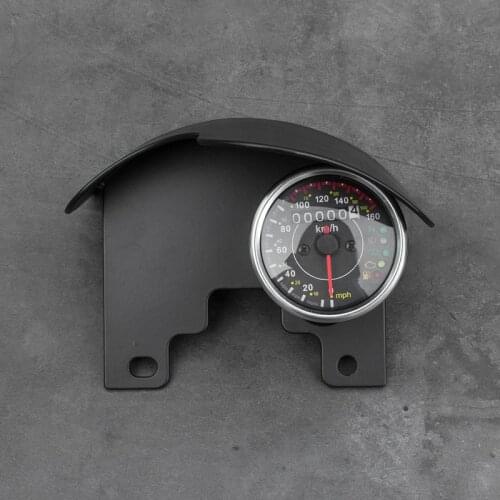 GN silver steel Mini retro motorcycle Refit front windshield instrument hood front decorative cover