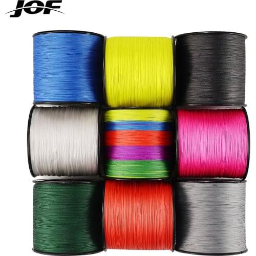 JOF 300M 500M 1000M PE Fishing Line 4 Strands Braided Fishing Line 8-80LB Japan Strong Multifilament Fishing Line Carp Wire