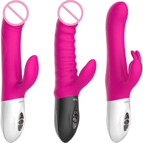 Leten thrusting vibrator heating Electromagnetic Pulse sex toys for woman