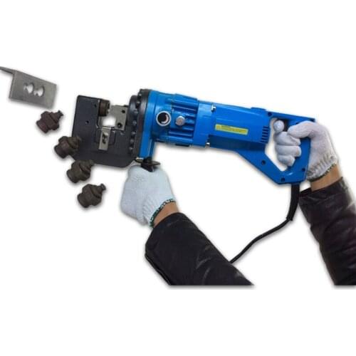 MHP-20 Angle Steel Channel H-Shaped Steel Hydraulic Punching Machine 900W Flange Punching Electric Punching Machine