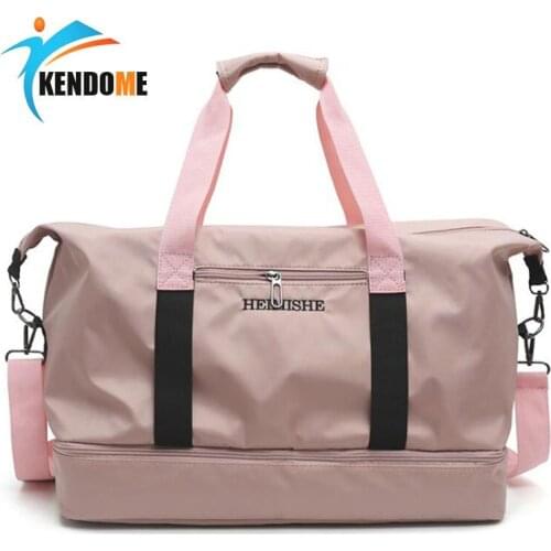 Fashion Women Multifunction Training Gym Bag with shoes pocket Large Yoga duffel Bag Men Outdoor Travel Handbag sac de sport Bag