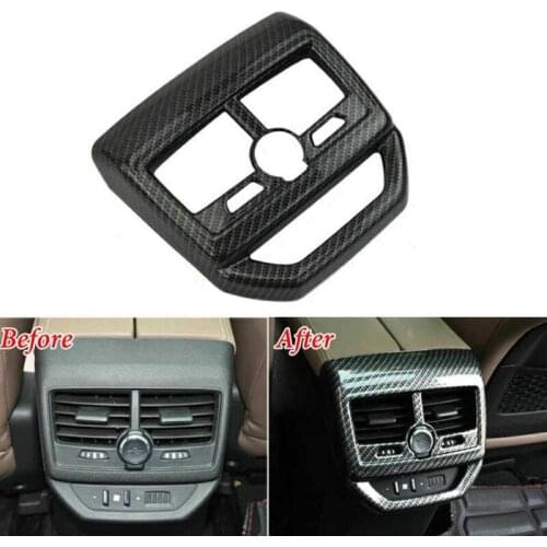 Car Air Conditioning Cover Trim, for Peugeot 3008 5008 GT Rear Behind Armrest Box Outlet Vent Frame Decoration
