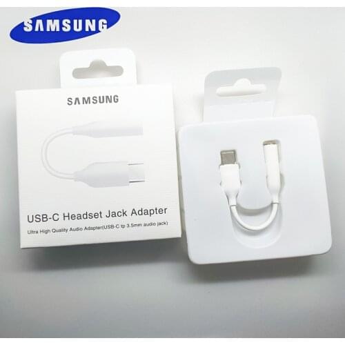 Samsung original Type C 3.5 Jack Earphone Cable USB C to 3.5mm AUX headset Adapter For SAMSUNG Galaxy S20 + NOTE 9 10