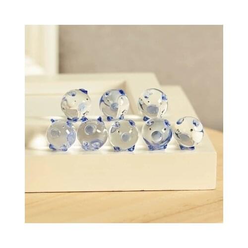 Gift box crystal pig cute lucky pig glass kiss mouth pig craft gift ornaments birthday gift free shipping