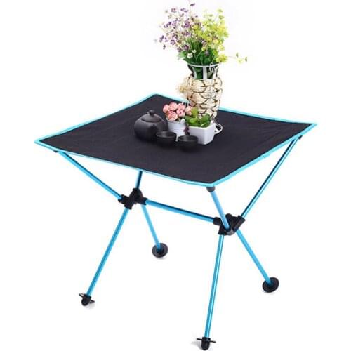 Ergonomic Foldable Table Folding Camping Desk Portable Outdoor 7075 Al Alloy Ultralight Tables 600 D Oxford Anti-slip Furniture